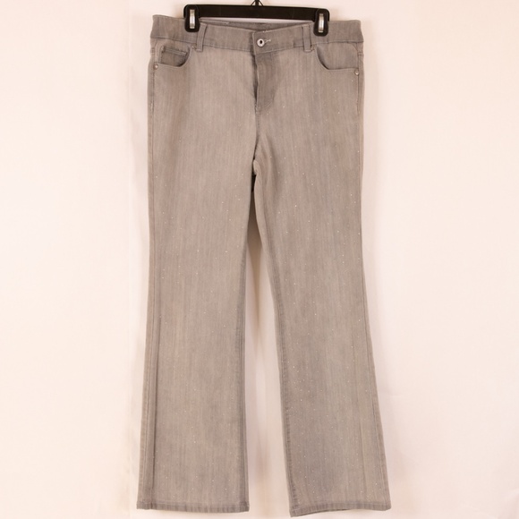 Chico's Gray Boot Cut Jeans - Picture 1 of 13